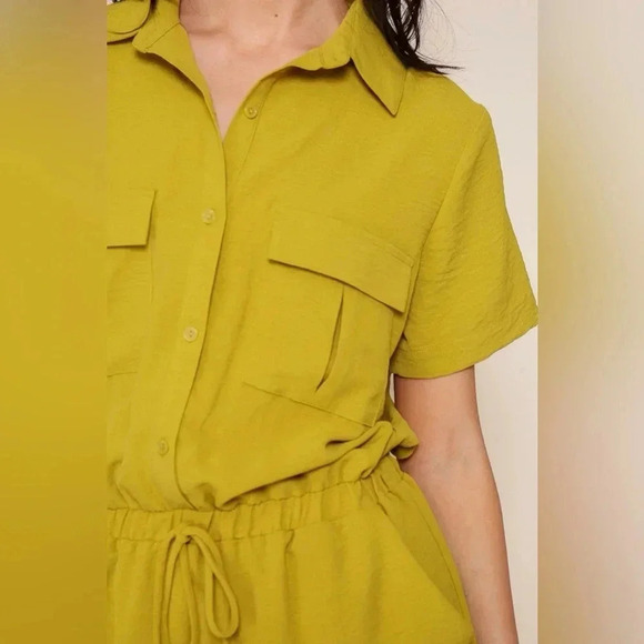 Desiree Romper Sz Med, NWT, green - Picture 2 of 3